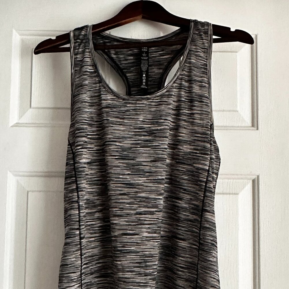 NYL Sport Women's Tank Top Black/ White Camouflage Size Large